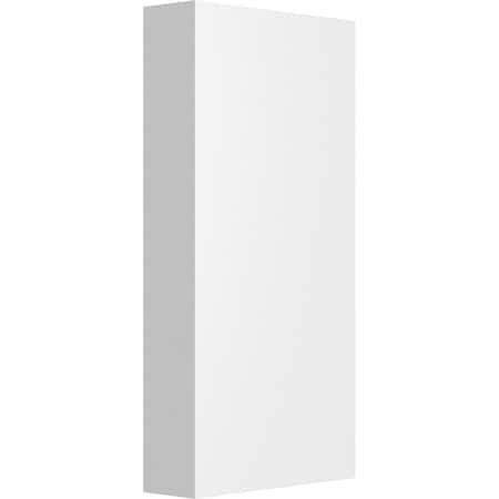 Ekena Millwork Standard Foster Plinth Block with Square Edge, 2 1/2"W x 5"H x 3/4"P PBP025X050X075FOS00